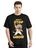 2025 New Model NT STOP MEOW Men Tshirt Printing SingingShort Sleeves Tees Hip Hop Street Style TShirt Unisex Tops Cotton Tshirt