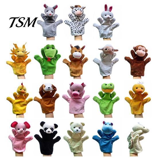 Hand Puppet Toy Animal Super Soft Tear-Resistant Flannel Stuffed Storytelling Preschool Role Play for Home Plush