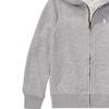 Polo Ralph Lauren Ss22 Solid Color Logo Embroidered Zip-Up Hoodie Kids Hoodies Gray CWPOKNIG6810264-D86