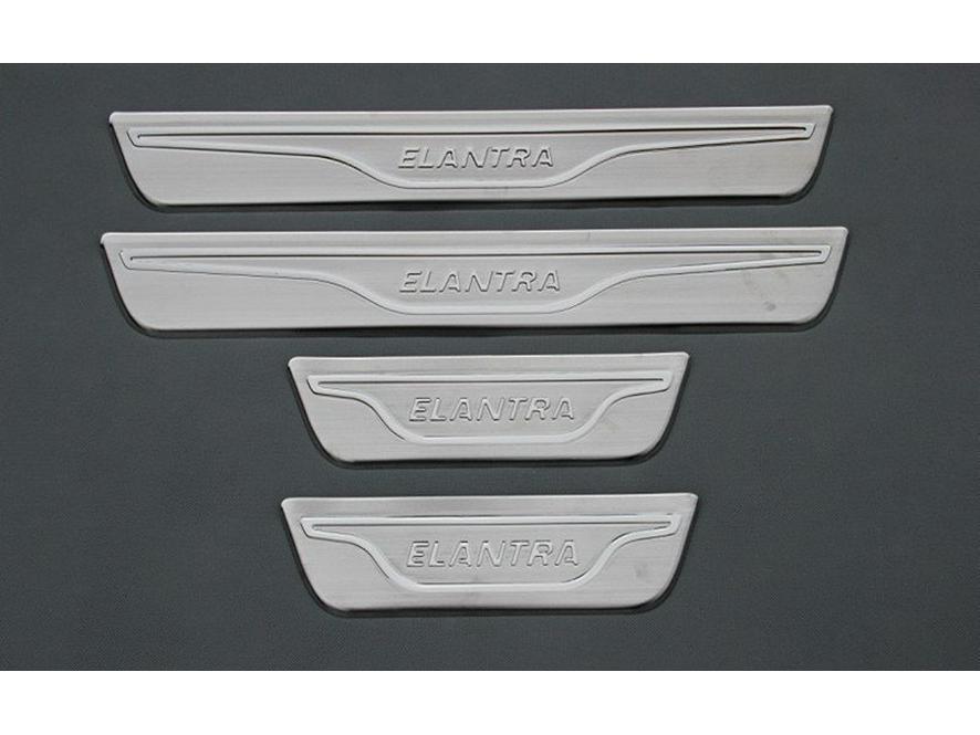 

Otai Modern Elantra Sill Strips for Car Modification: Welcome and Pedal Protection