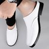 Summer White Open Back Casual Shoes Mules Men Backless Loafers Slippers Half Shoes Slip On Semi Drag Flats Man Slides Sandals
