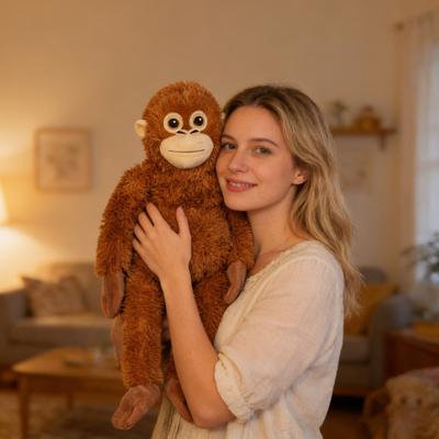 Long-Armed Monkey Plush Toy Soft Stuffed Animal Cute Emotional Support Pillow Cozy Cuddle Companion Gift for Kids Adults