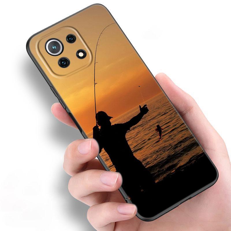 Hunter Man Fishing Dog Phone Case For Xiaomi Mi POCO X3 NFC GT M4 M3 12 11T 10T Pro A3 11 Lite NE 5G 12X 11i F3 Soft Black Cover