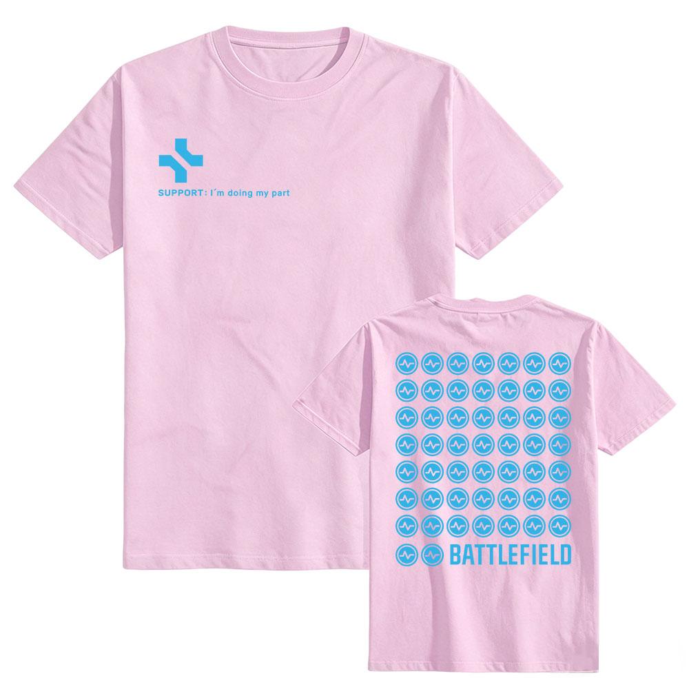 T-shirt Supporto Battlefield 6 Cotone Estiva Manica Corta Morbida Unisex Streetwear Girocollo Moda Stampa Grafica Magliette Merch