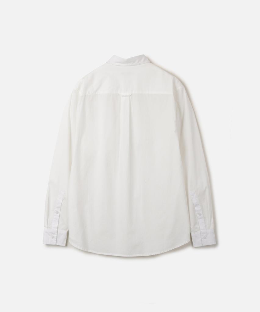 247Silijeu Dyed Wash Comfort Shirt White