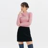 Huit Fleece Mock Neck Crop Long Sleeve Tee Htwtl3l23t