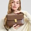 Damska Premium Minimalistyczna Torba Crossbody Prawdziwa Skóra Vintage Biurowa Średniej Wielkości