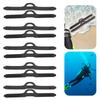1Pair Fin Flippers Strap with Quick Release Buckles Black Fin Strap TPR Fin Straps Replacement for Underwater Diving Swimming