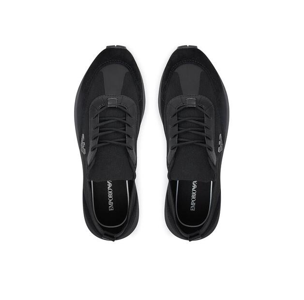 Мужские кроссовки Emporio Armani X4x659 xr105 чёрные