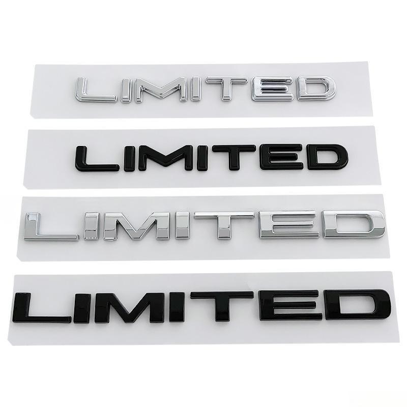 1X 3D ABS LIMITED Car Body Emblem Rear Trunk Badge Sticker for  Wrangler Tj Jk Jl Grand Cherokee Commander Renegade Liberty