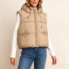 Women's Hooded Short Loose Slim Warm Down Vest