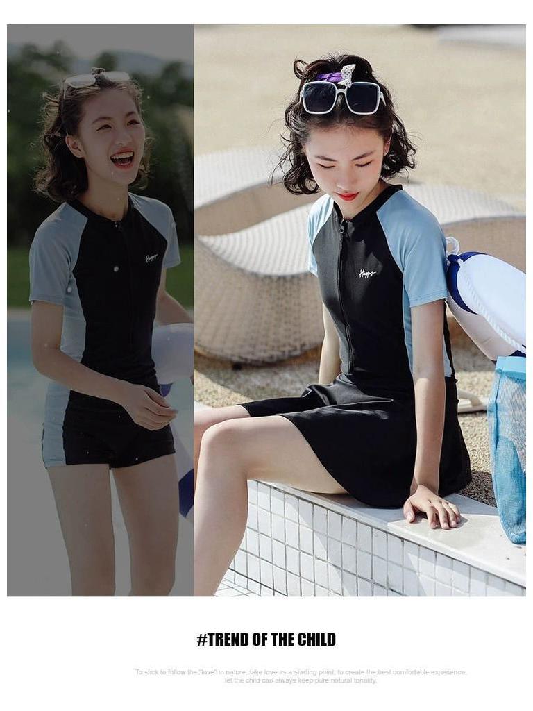 Women's and Girls' One-Piece Swimsuit 2025 - Modest Style for Teens and Preteens