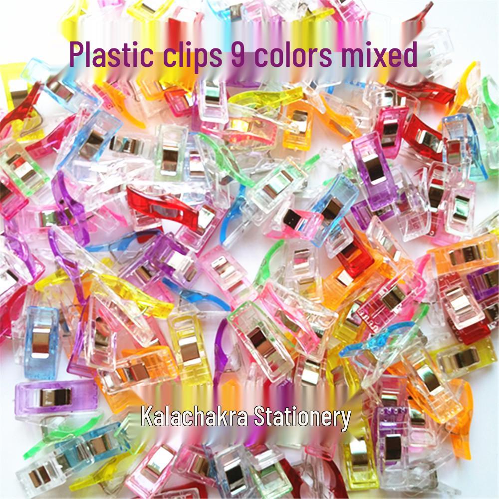 Mini Transparent Sewing Clips with White Strong Edging