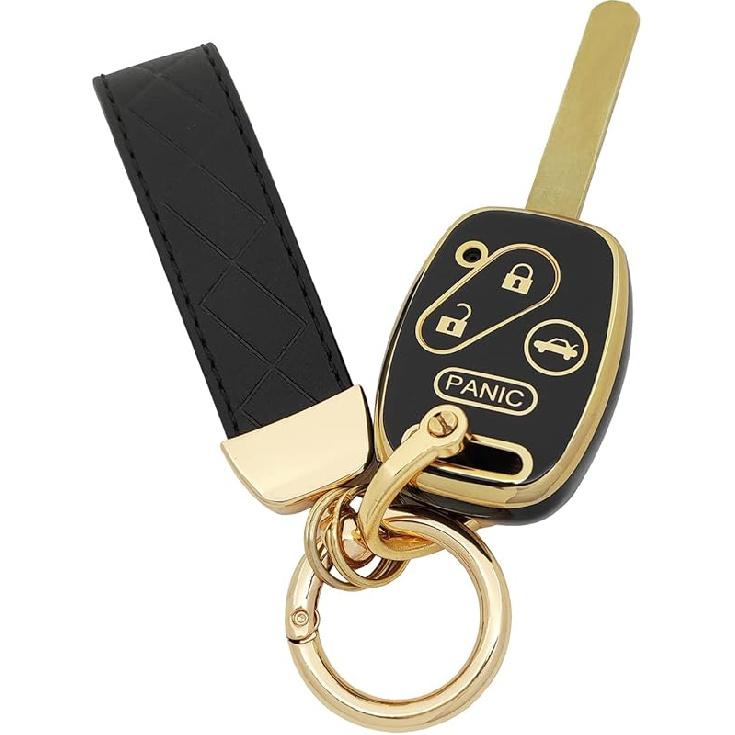 TPU Key Fob Cover Fit for Honda 2003-2012 Accord 2006-2013 Civic EX 2009-2015 Pilot 2005-2006 CR-V Key Fob