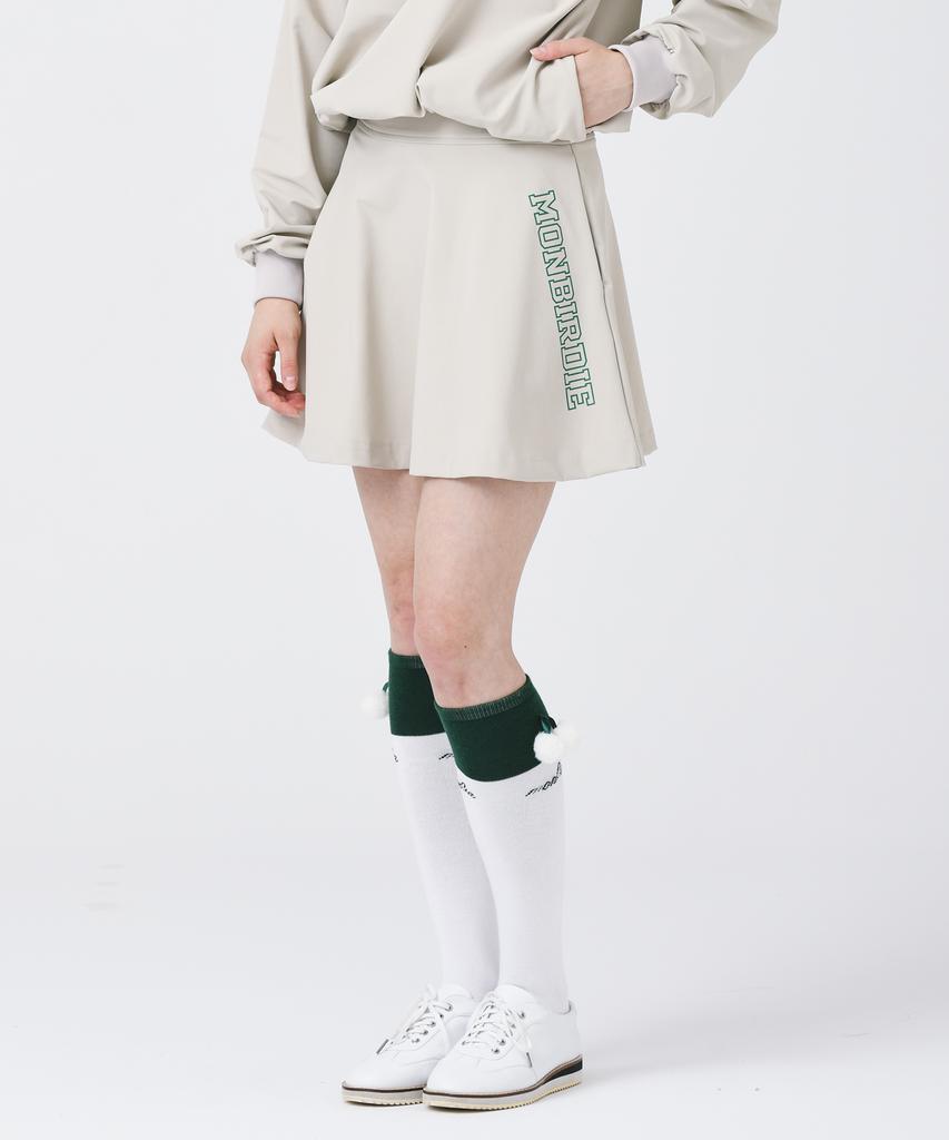 Mongbirdy Golf Windproof Nylon Skirt Beige