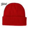 Fashionable Versatile Beanies Cap Windproof Hat Warm Winter Knitted for Kids Solid Color No Scratch