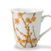 Kutani Ware Iwataya "Japan's Beautiful Four Seasons" Mug, Wintersweet (January) AP7-5156