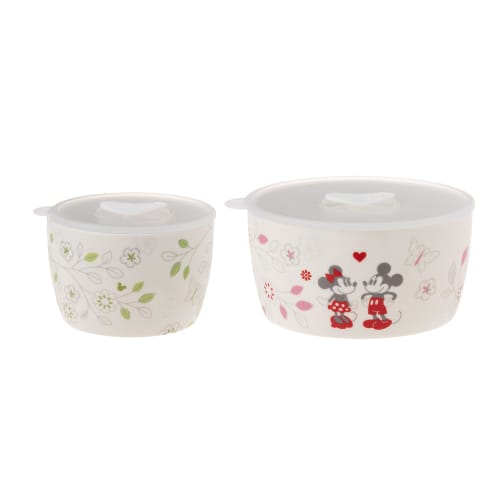 maebata Disney Mickey & Minnie Flower Microwave Pack (Set of 2) 65089