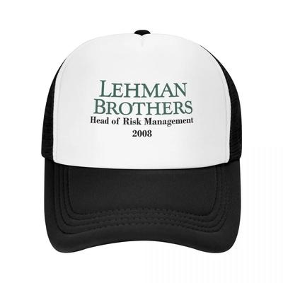 Lehman Brothers - Director de gestión de riesgos 2008 Gorra de béisbol Casco de obra Gorras Trucker para Rave Unisex para Mujer