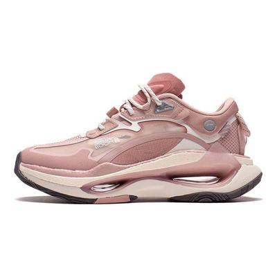 Li Ning Infinity Lightweight Trendy Shock Absorption Non-Slip Wear-Resistant Rebound Low-Top Sports Casual Shoes Women Sneakers Pink AZGS054-3