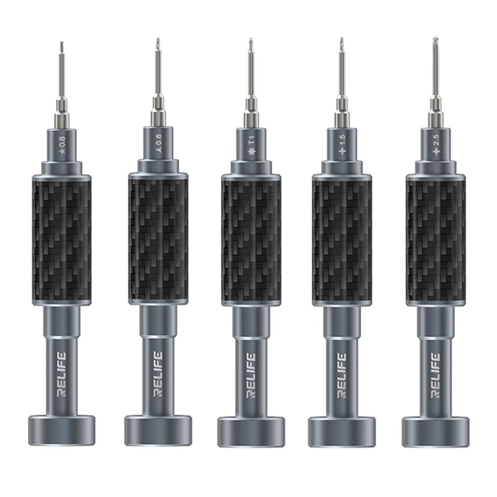 

RL-729A 5Pcs/Set Magnetic Absorption Carbon Fiber Screwdriver Repair Tools Type A