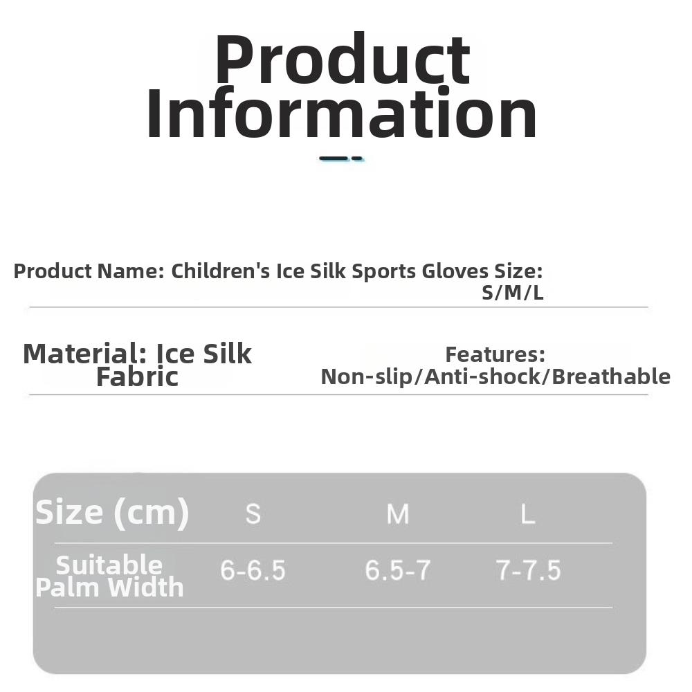 Anti Slip Kids Training Gloves Breathable Full Finger Gloves Sports Gloves for Kids for Girls