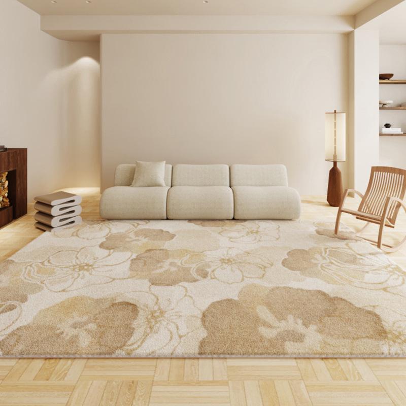 Wabi-Sabi Lambskin Carpet: Thick, Long Strip for Bedroom, Sofa, or Coffee Table