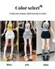 Women's Gray High Waist A-line Skort - Summer 2025 Slimming Petite Anti-Exposure Sports Skirt