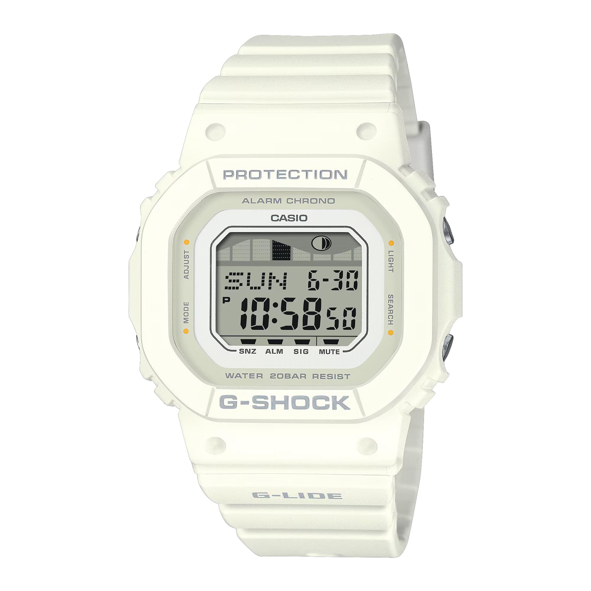 

Casio Белые Цифровые Часы G-Shock G-Lide GLX-S5600-7B белый