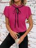 2026 Women's Elegant Tie-up Ruffle Sleeve Shirt Top