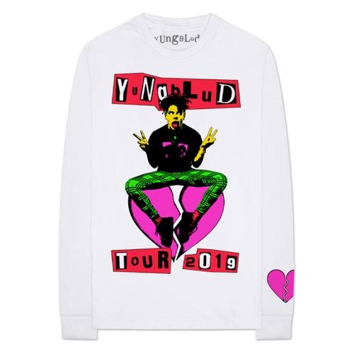 Yungblud Unisex Adult Tour Back & Sleeve Print Cotton Long-Sleeved T-Shirt