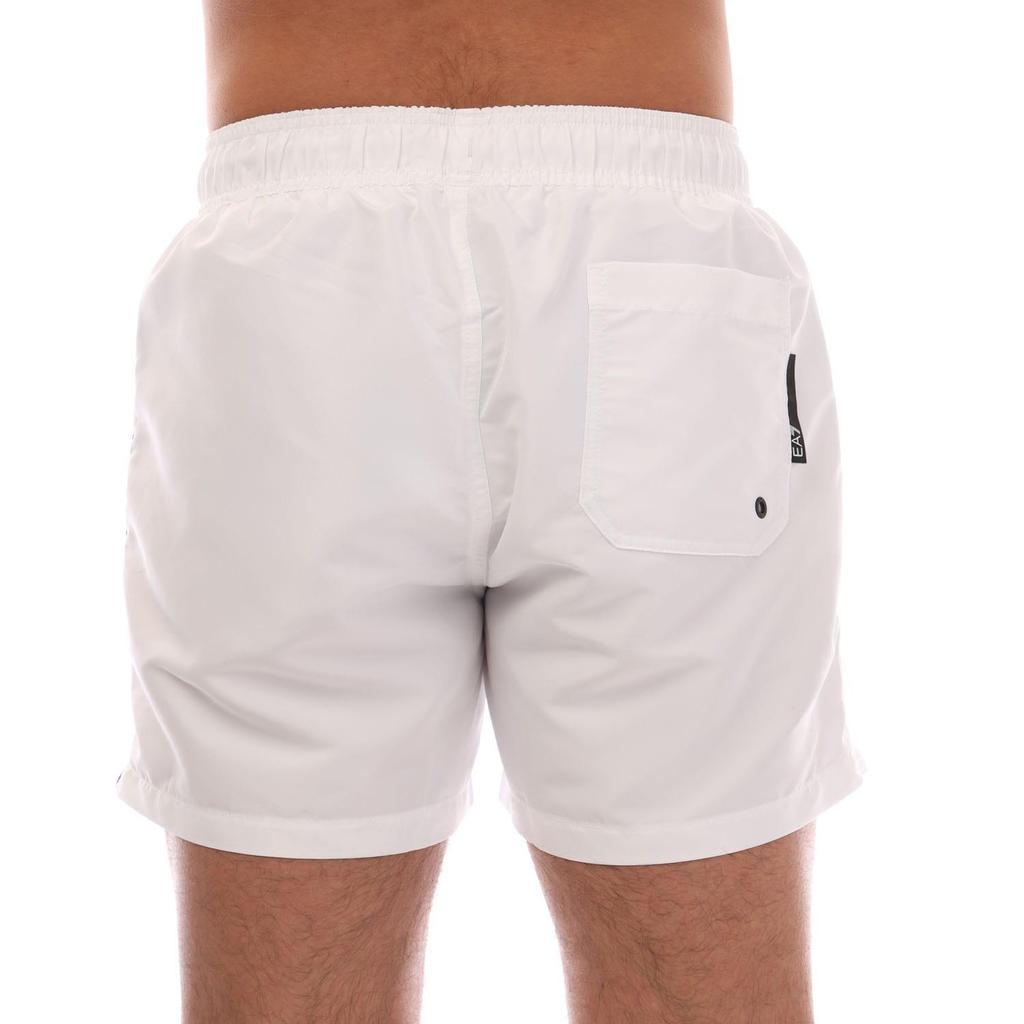 Emporio Armani Mens Logo Taped Swim Shorts