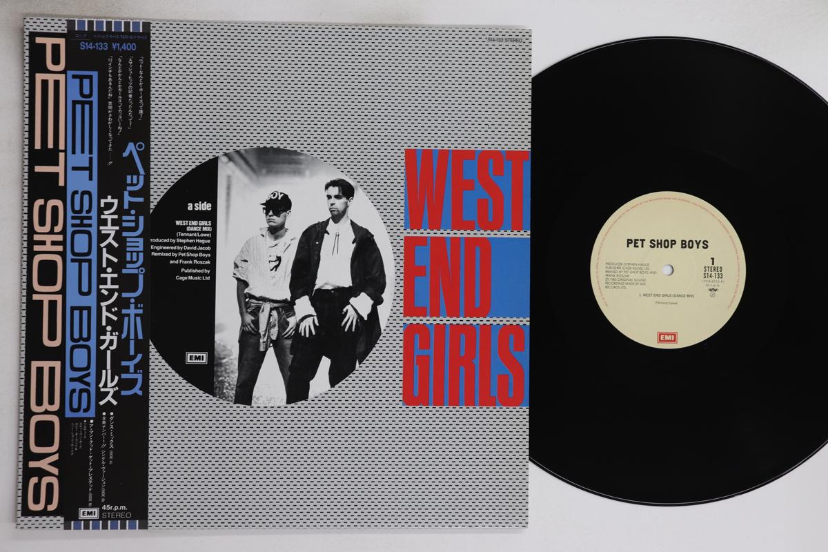 

12-дюймовая пластинка PET SHOP BOYS - West End Girls / A Man Could Get S14133 EMI 1986 Япония Оби Рок Б/У