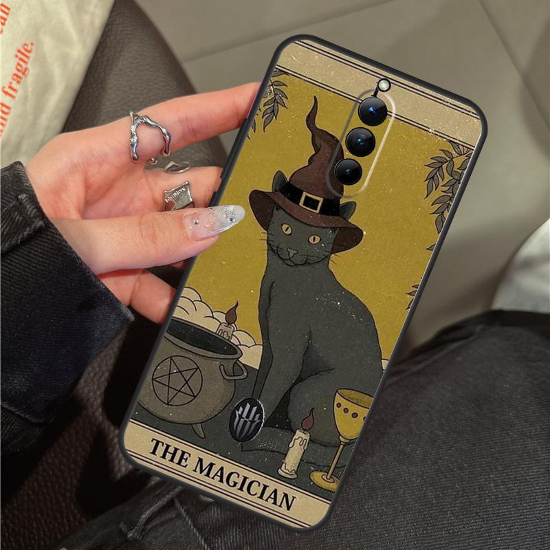 

Moon Tarot Witch Cat Case For ZTE Nubia RedMagic 10 Pro Plus 11 9 8 8S 9S 10S Pro 5G 5S 6 7 6S 7S Pro 11 Air Cover Red Magic 5S