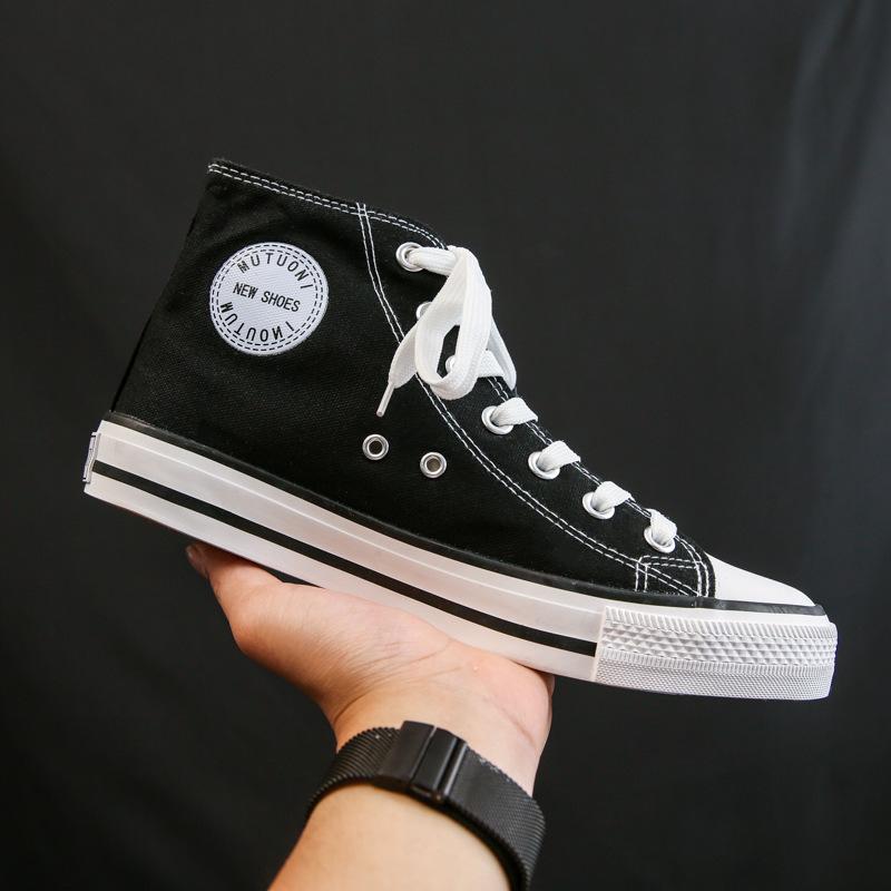 Retro Classic High-top Canvas Shoes Men's Shoes Casual Versatile College Style Couple Shoes Student Shoes Rubber Shoes Skateboard Shoes