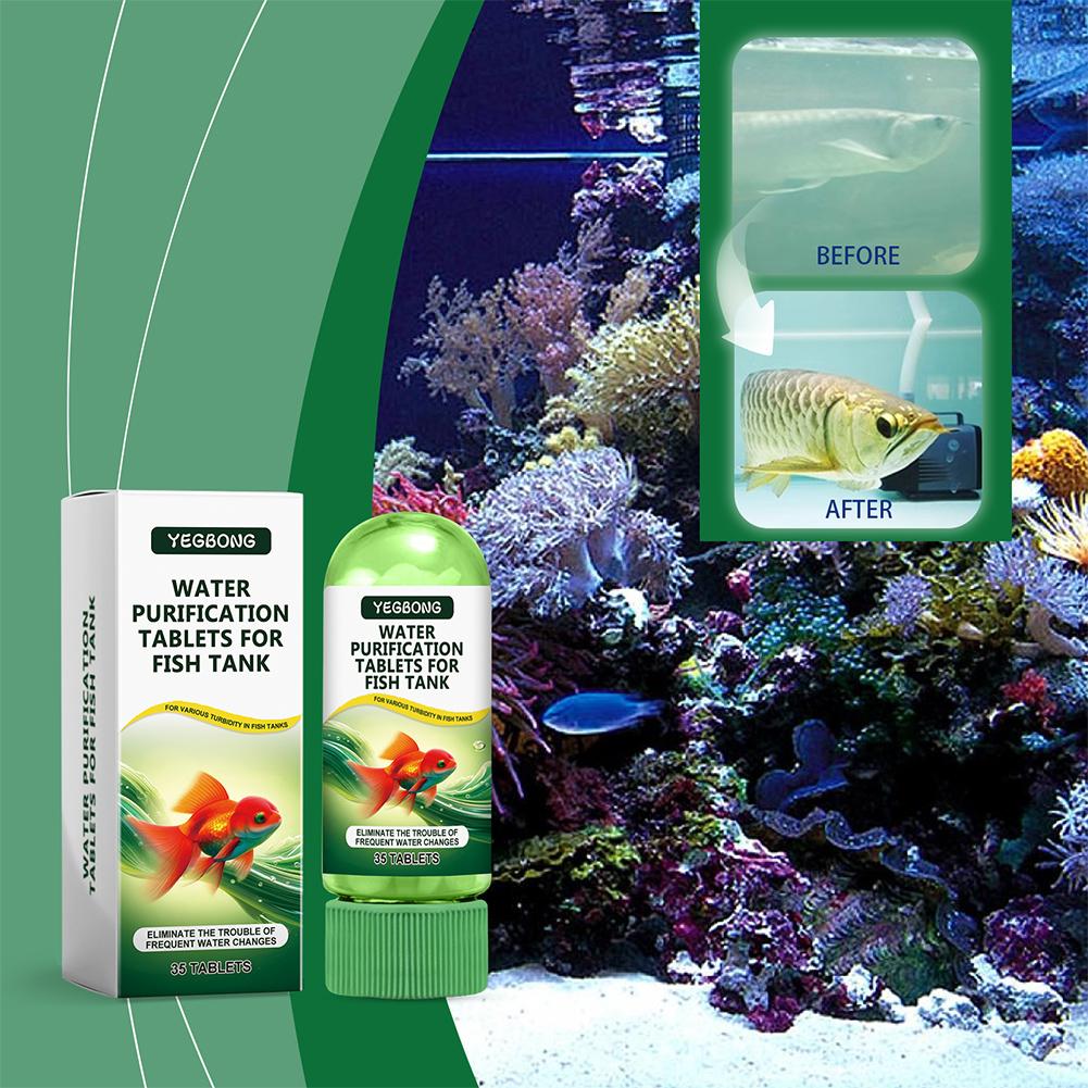 1/2/3 Box Water Purification Tablets Fast Aquarium Water Filter Tablets for Fish Purifying Agent Remover Cleaning Odor Tank 2026