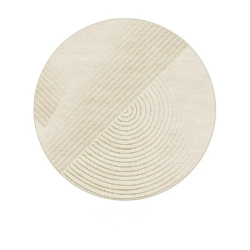 Round Living Room Carpet Large Striped Carpets for Bedroom Rug Bedside Floor Mat Modern Creative Minimalism Home Decoration Rugs