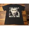 Camiseta Negra De AlgodN Unisex Fire Walk With Me Movie Vintage Designer Clothes Breathable Slightly Stylish Versatile