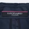 LEONARD Excellent Condition 0628350 Nylon and Silk Belted Spring Coat Coat 3 NavyUsed