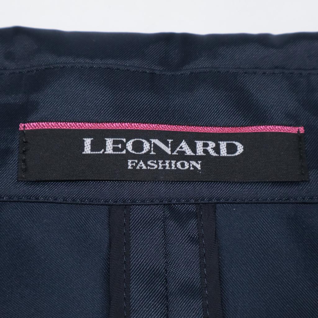 LEONARD Excellent Condition 0628350 Nylon and Silk Belted Spring Coat Coat 3 NavyUsed