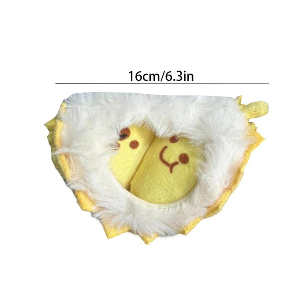 Durian Doll Pendant With Peelable Fruit Containing Durian Flesh Plush Toy
