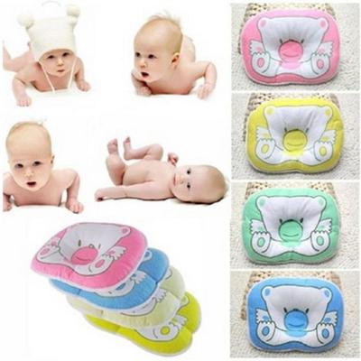 Bear Pattern Pillow Newborn Infant Baby Support Cushion Pad Prevent Flat Head_isps
