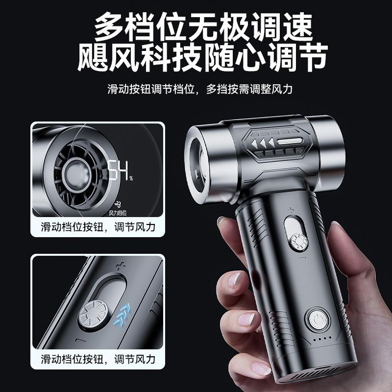 Mini Handheld Turbo Hurricane Fan High Speed Powerful Strong Wind Outdoor Camping Portable Cooling Fan