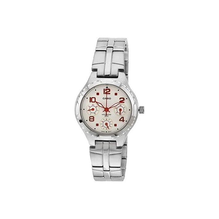 

Casio Standard Series 50M Water Resistant Quartz Movement Stainless Steel Strap Watch Yellow Dial Women watches LTP-2064A-7A2VDF White Dial