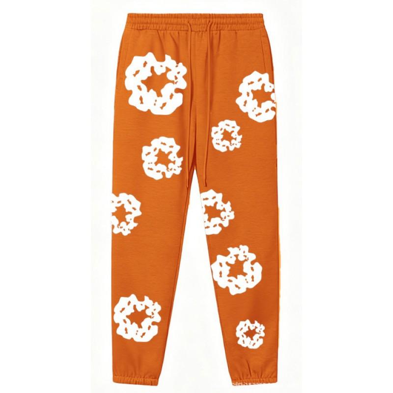 Set Felpa Streetwear Donna Stampa Kapok Vestibilità Larga Manica Lunga Outfit Casual