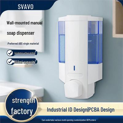 SVAVO 350ml Wall-Mounted Teacup Style Single & Double Head Soap Dispenser