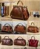 Black Angel Genuine Leather Women's Crossbody Doctor Bag with Suede Buckle