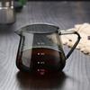 YOMDID Cafetera de Vidrio 400/600ML Tetera de Café Jarra de Café Hervidor Reutilizable para Leche Zumo Café Servidor de Café Sin Filtro