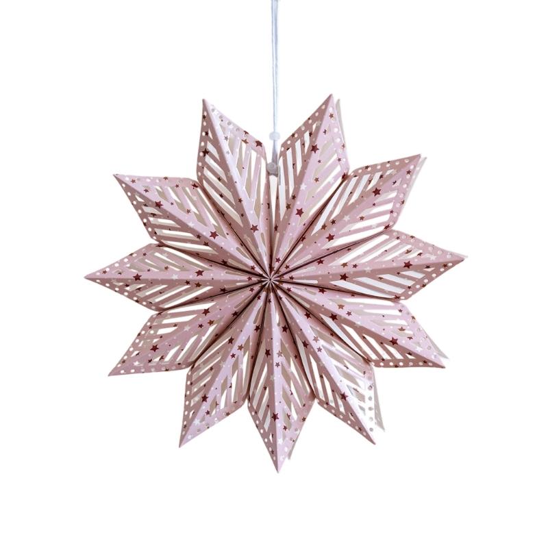 Schneeflocken-Ornament Knitterfestes Papierdesign Saisonale Feier Fensterdekoration Weihnachtsbaumschmuck