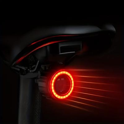 Smart Bike Rear Light, Auto Start Stop Brake Sensing LED Charging Cycling Smart Bicycle Taillight